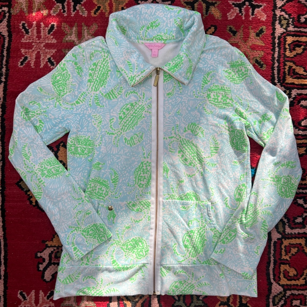 Lilly Pulitzer Green and Blue Nautical Jacket